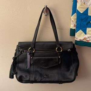 Dooney & Bourke Black Florentine Smith Bag with tags